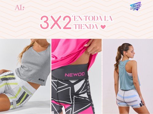 Shorts deportivos estampados que te siguen el ritmo en 3x2!
