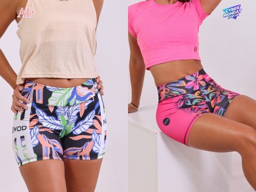 Shorts deportivos estampados que te siguen el ritmo en 3x2!