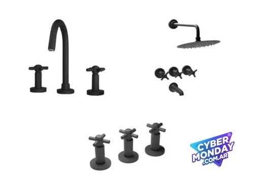 Combo Grifería All Black