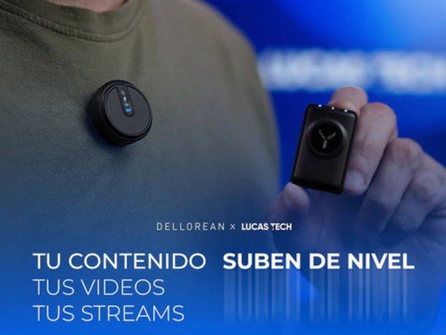 Microfono Corbatero Inalámbrico 2 Mic Celular 20mts Dlt+