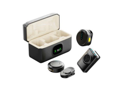 Microfono Corbatero Inalámbrico 2 Mic Celular 20mts Dlt+