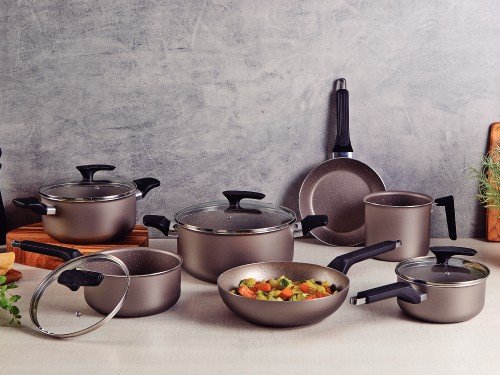 Batería Cocina Tramontina Aluminio Antiadherente 7Pz