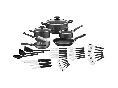 Batería de cocina 38 pzas aluminio con Starflon Tramontina