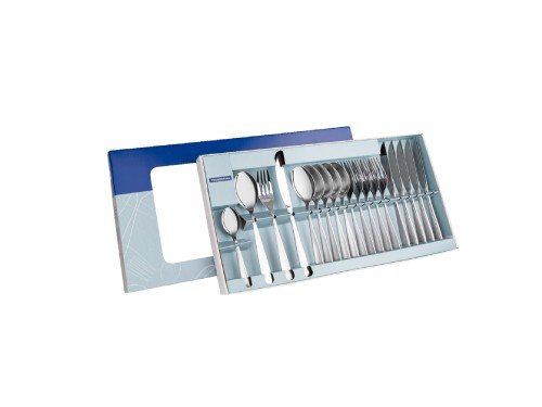 Juego de Cubiertos Cosmos Acero Inox con Cuchillos para Asado 24 Pzas