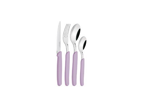 Juego de cubiertos Láminas de acero inoxidable Lila 24 pzs Tramontina