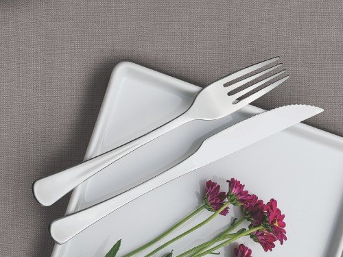 Juego Cubiertos Bliss Tramontina Acero Inox Mango Plástico 16 Pzas