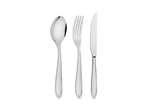 Juego Cubiertos Tramontina Acero Inox Cuchillos Asado 24Pz