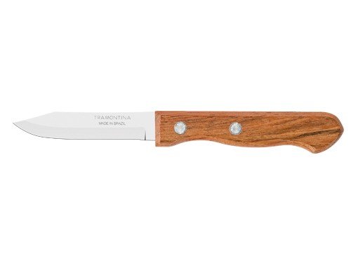 Cuchillo para frutas y verduras Tramontina de acero inox y madera 3"
