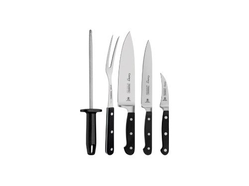 Juego de Cuchillos Tramontina Acero Inox Policarbonato 5 Pz + estuche
