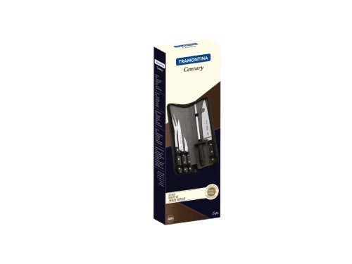 Juego de Cuchillos Tramontina Acero Inox Policarbonato 5 Pz + estuche