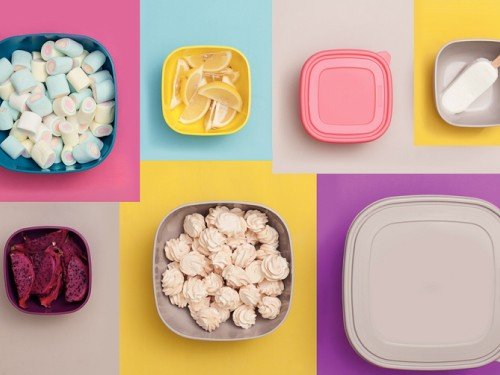 Juego Recipientes Tramontina Mix Color 2Pz