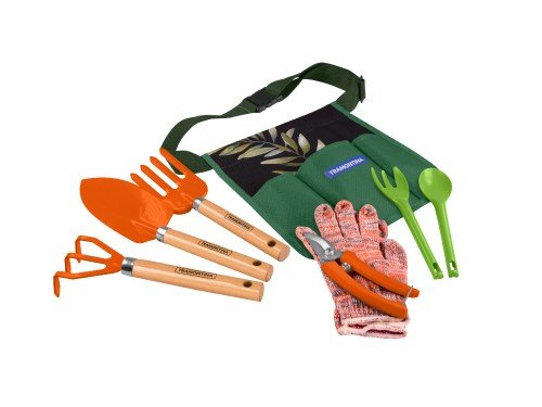 Kit de Herramientas para Jardín Tramontina Porta Herramientas 8 pzas