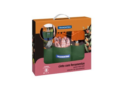 Kit de Herramientas para Jardín Tramontina Porta Herramientas 8 pzas