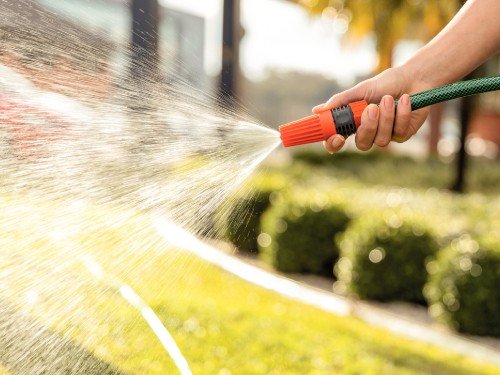 Manguera Jardín Flex Tramontina Acoples Rosqueados Boquilla 25 m