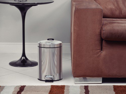 Tacho de basura Tramontina Acero Inox Pedal y Balde Removible de 3l