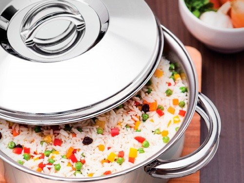 Cacerola Solar de acero inoxidable con fondo triple 28cm