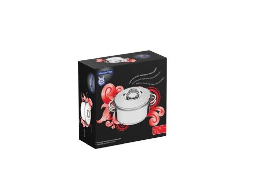 Cacerola Solar de acero inoxidable con fondo triple 28cm