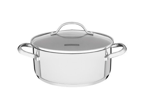 Cacerola Rasa Tramontina Acero Inox Fondo Triple 24cm 4,8L