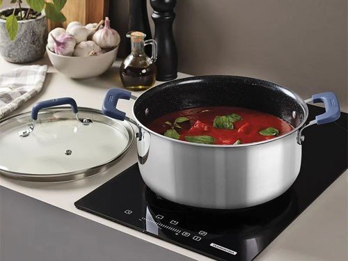 Cacerola Tramontina acero y aluminio cerámico 24cm 5,24L