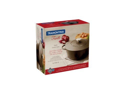 Cacerola Tramontina Hierro Esmaltado Antiadherente 28cm 6L