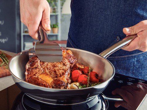 Sartén Tramontina Acero Inox Fondo Triple 24cm 2,1L