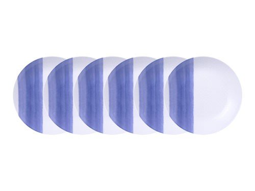 Juego plato hondo Tramontina porcelana decorada 22cm 6pz