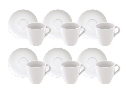 Juego de Tazas Cappuccino Paola Tramontina Porcelana 200 ml 12 pz
