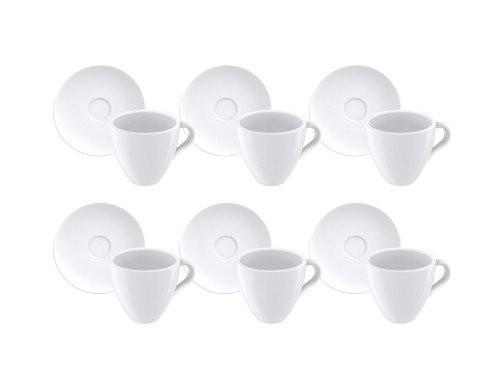 Juego Taza Espresso Tramontina Porcelana 95ml 12Pz