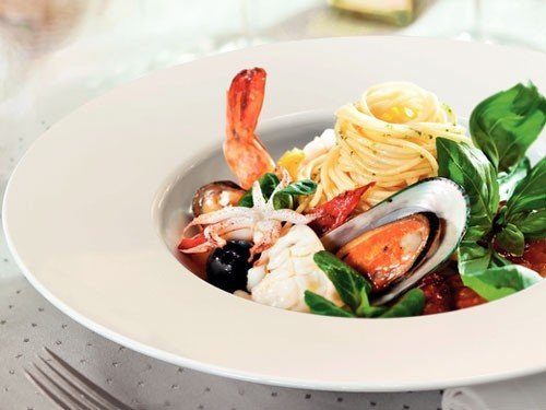 Plato pasta Tramontina porcelana 27cm 12pz