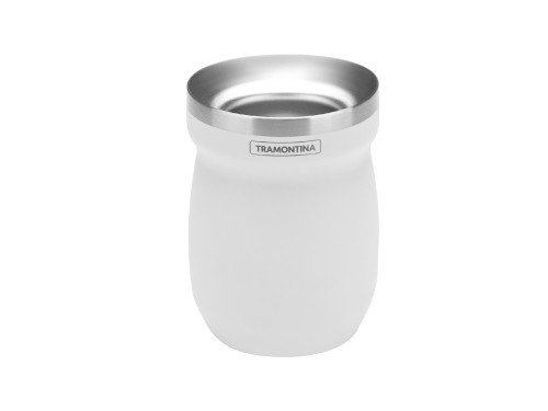 Recipiente Mate Tramontina Acero Inox Blanco 240ml