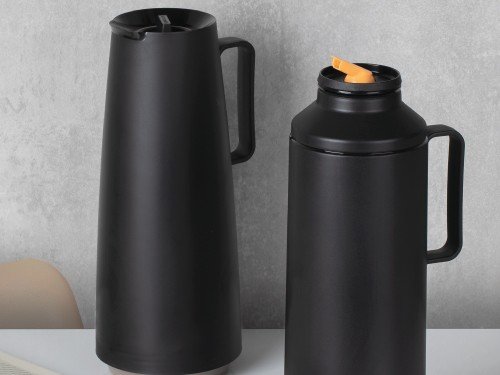 Termo plástico negro ampolla vidrio 1 L Tramontina