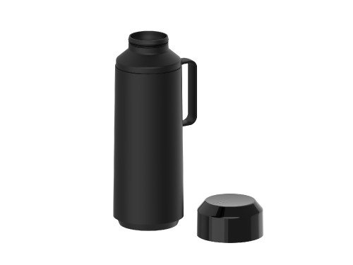 Termo plástico negro ampolla vidrio 1 L Tramontina