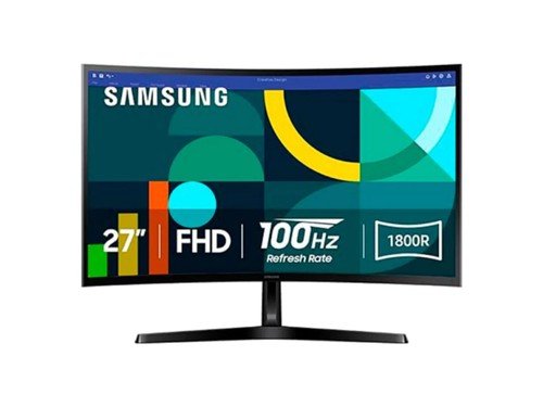 Monitor Samsung 27 Essential Curvo Negro
