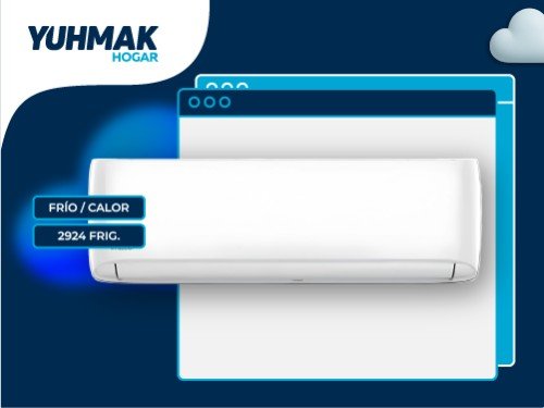 AIRE ACONDICIONADO PHILCO SPLIT 2924F 3400W F/C BLANCO - 96PHS32HA4CN