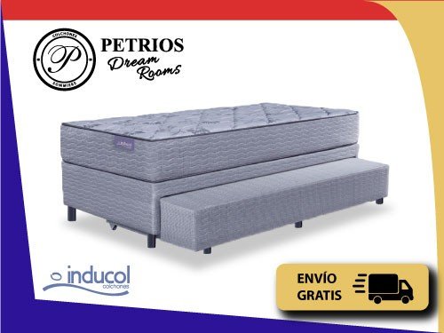 Conjunto Sommier Marinero Colchón Espuma Inducol 90×190