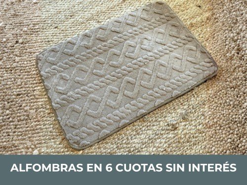 Alfombra de baño Skadi 40x60 cm Felpudo Nordica Minimalista