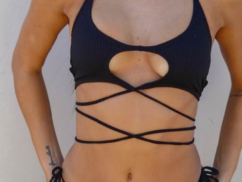 Corpiño bikini Crazy Dark regulable, para tu viaje - Loveafrica