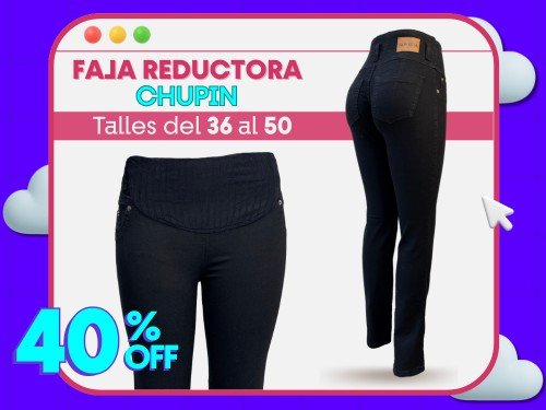 JEAN CON ELASTICO NO APRIETA LA PANZA CHUPIN