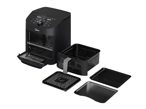 Freidora sin aceite 2 zonas 11 litros