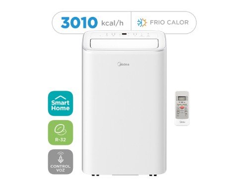 Aire portátil Midea Smart R-32 3010 kcal/h frío calor