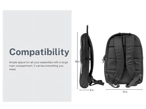 Mochila Hp Para Notebook De 15.6 Modelo Urbana Color Negro/gris