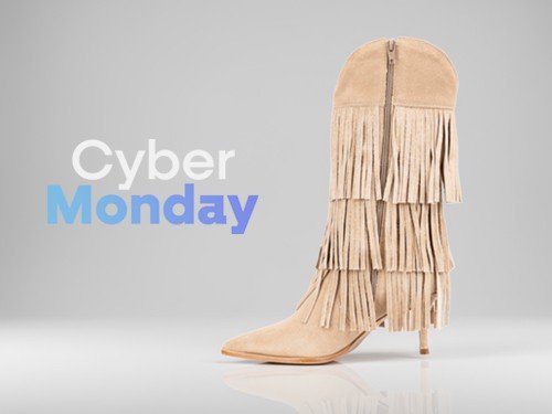 Botas Bolonia caña alta con flecos y taco fino