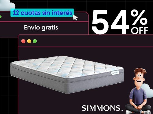 Colchón BeautySleep pocket 2 Plazas 190x140