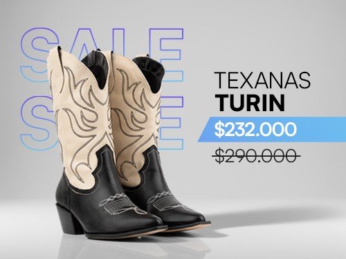 Texanas Turin de cuero legítimo