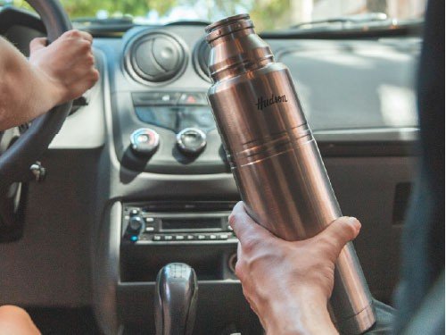 Termo Hudson Acero Pulido   1 Litro De Acero Inoxidable