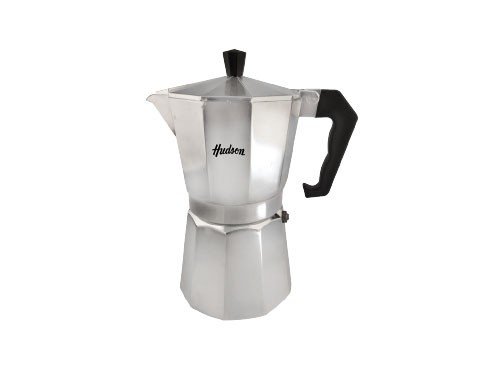 Cafetera Italiana Acero Pulido 600ml Hudson Plateado