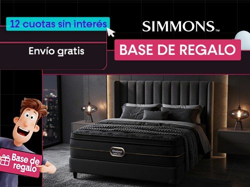 Colchón Beautyrest Black Soft 190x140 + Base de Regalo