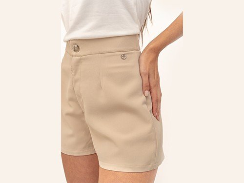 Short Dalia Beige La Argentina