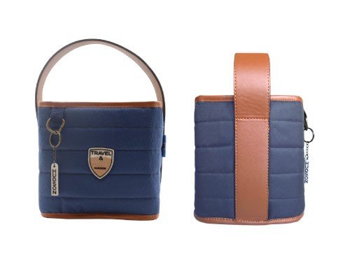 Set De Matera Estilo Canasta Y Yerbera Azul Hudson Azul Marino