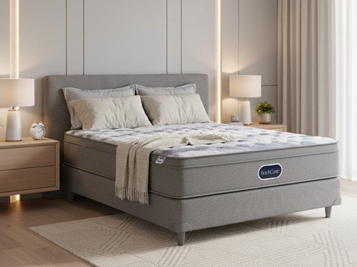 Colchón Simmons BackCare 2 Plazas 190x140 + Base de Regalo